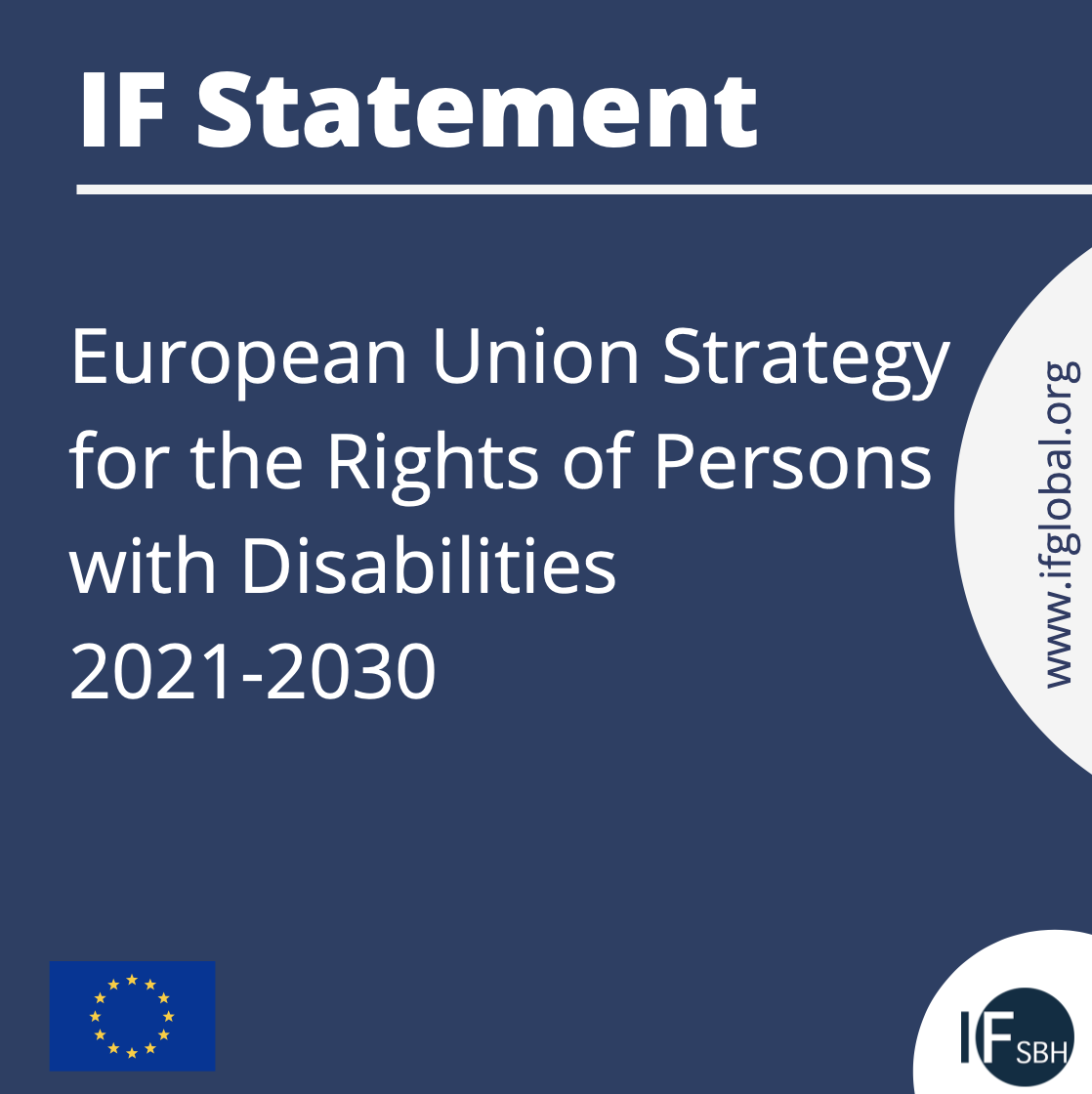 Poster IF Statement on the European Union Strategy for the Rights of Persons with Disabilities